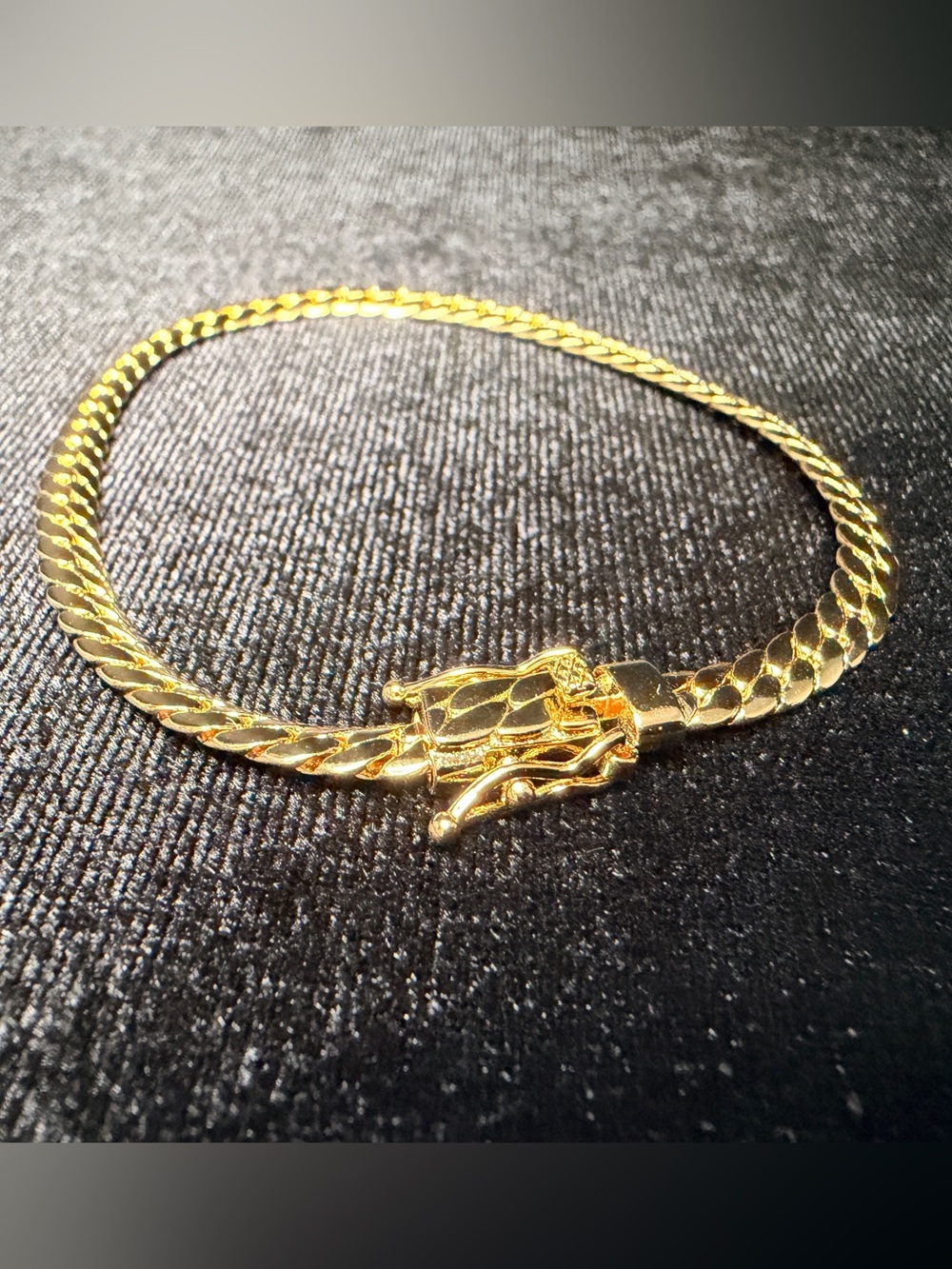 Miami Cuban 8in 4.5MM 14K Stamped Gold Filled Bracelet w/Box Lock. BRAND NEW.